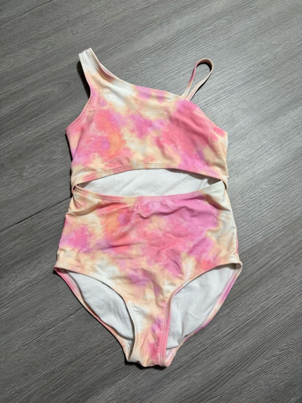 Carter's Pink and Peach Tie-Dye One-Piece Swimsuit